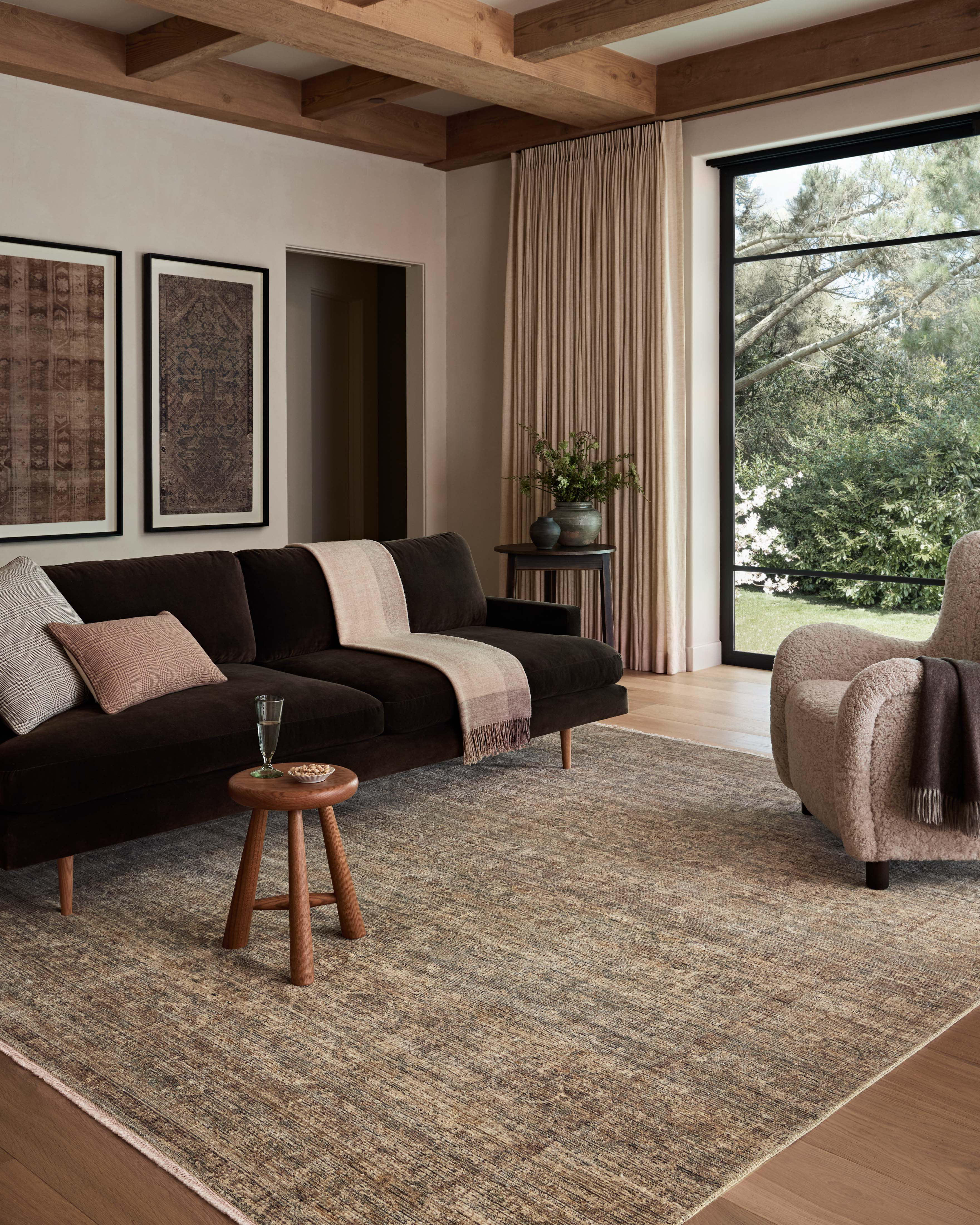 Amber Lewis x Loloi Molly Tobacco / Sage Area Rug & Reviews | Wayfair